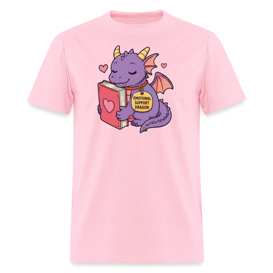 Emotional Support Dragon Unisex Play Tee - pink