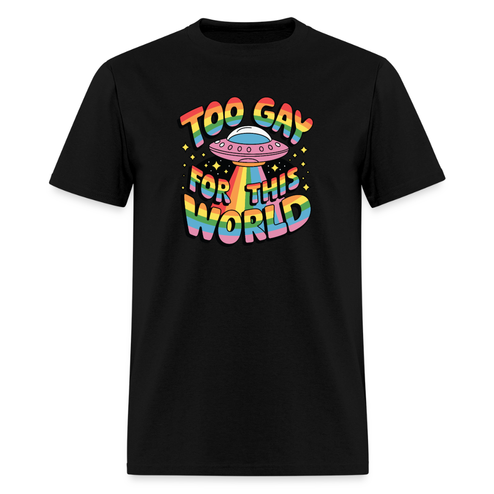 Too Gay Unisex Play Tee (Colors) - black