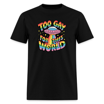 Too Gay Unisex Play Tee (Colors) - black