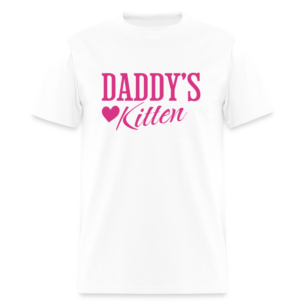 Daddy's Kitten Unisex Play Tee - white