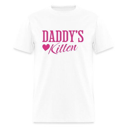 Daddy's Kitten Unisex Play Tee - white
