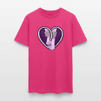 Heartbound Rope Bunny  Unisex Play Tee - fuchsia