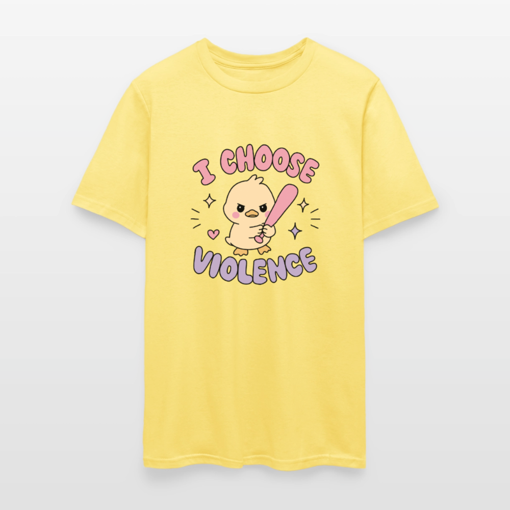 Choose Violence Unisex Play Tee (Colors) - cornsilk