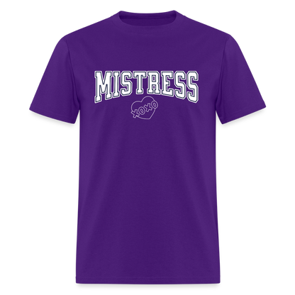 Mistress Varsity Unisex Play Tee (Colors) - purple