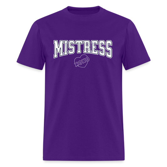 Mistress Varsity Unisex Play Tee (Colors) - purple