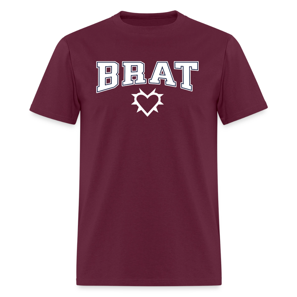 Brat Varsity Unisex Play Tee (Colors) - burgundy