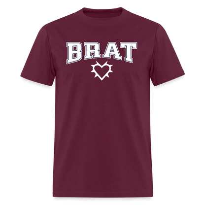 Brat Varsity Unisex Play Tee (Colors) - burgundy