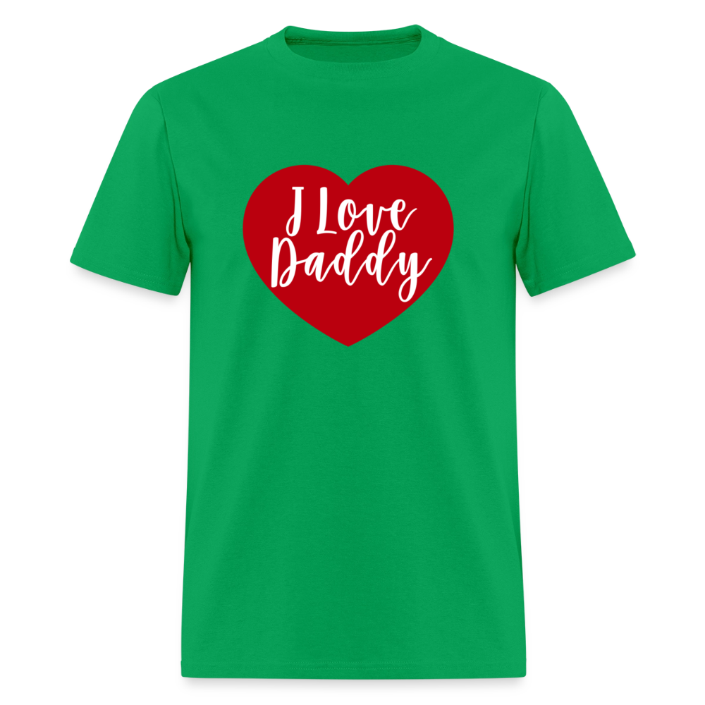 I Love Daddy Unisex Play Tee (Colors) - bright green