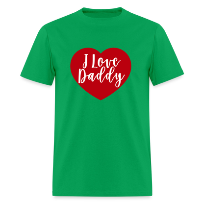 I Love Daddy Unisex Play Tee (Colors) - bright green