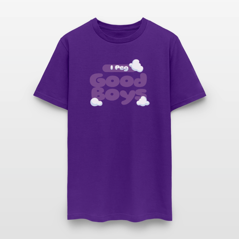 Peg Good Boys Unisex Play Tee  (Colors) - purple