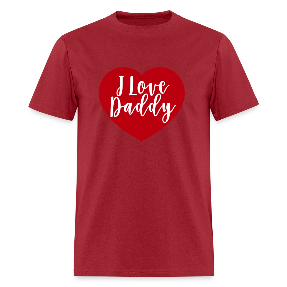 I Love Daddy Unisex Play Tee (Colors) - dark red