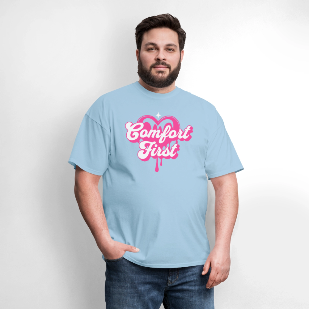 Comfort First Unisex Play Tee - powder blue