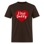 I Love Daddy Unisex Play Tee (Colors) - brown