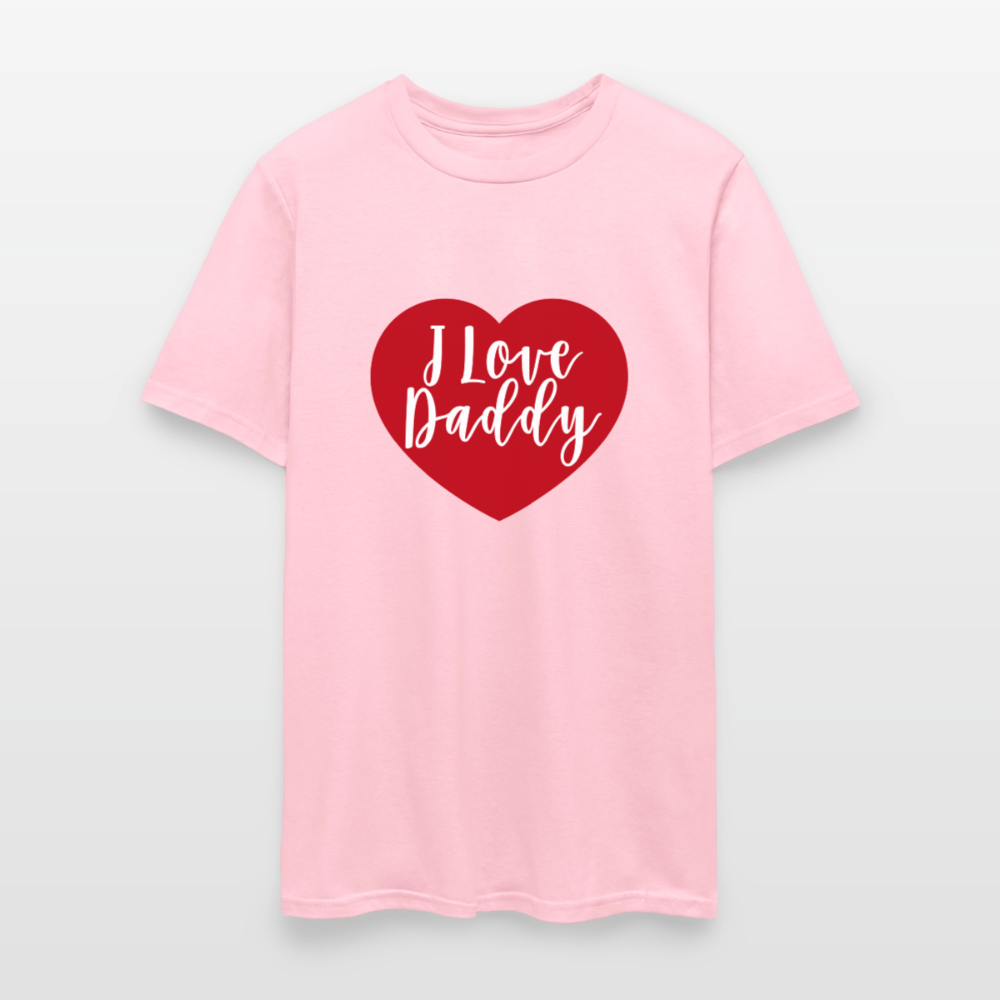 I Love Daddy Unisex Play Tee (Colors) - pink