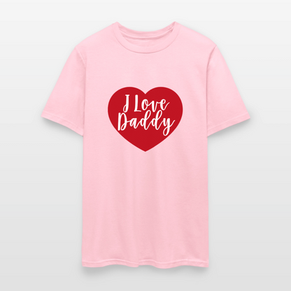 I Love Daddy Unisex Play Tee (Colors) - pink