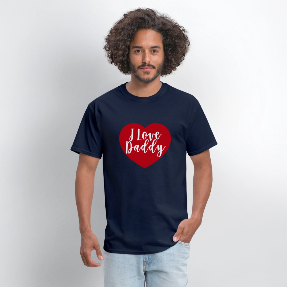 I Love Daddy Unisex Play Tee (Colors) - navy