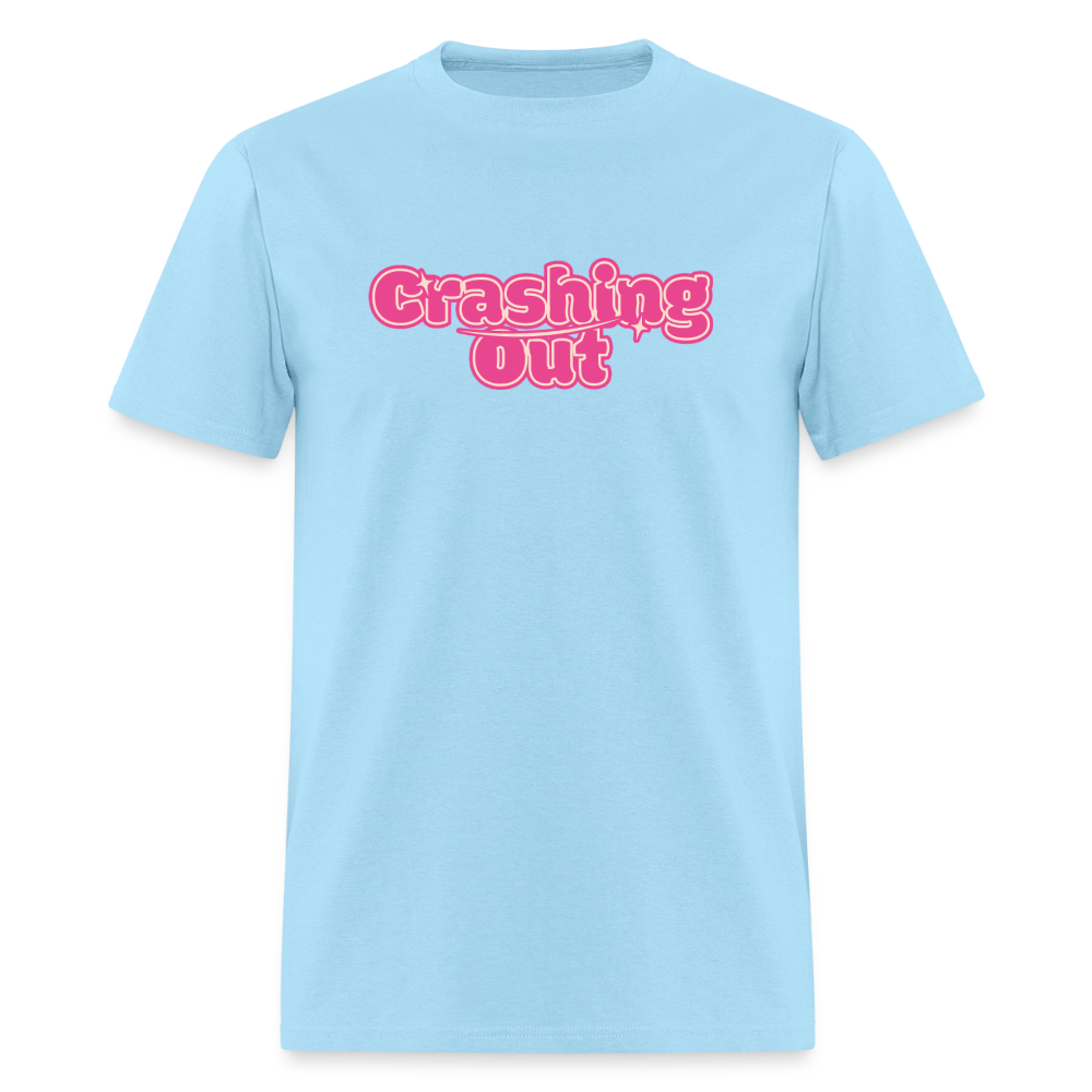 Crashing Out Unisex Play Tee - powder blue
