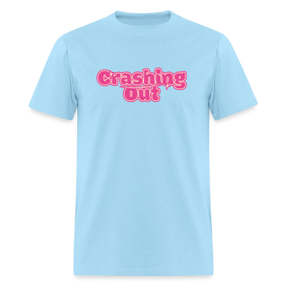 Crashing Out Unisex Play Tee - powder blue