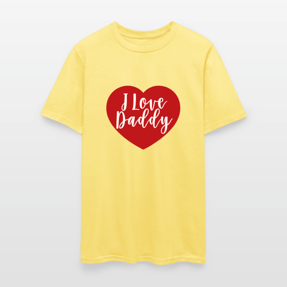 I Love Daddy Unisex Play Tee (Colors) - cornsilk