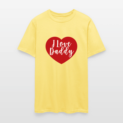 I Love Daddy Unisex Play Tee (Colors) - cornsilk