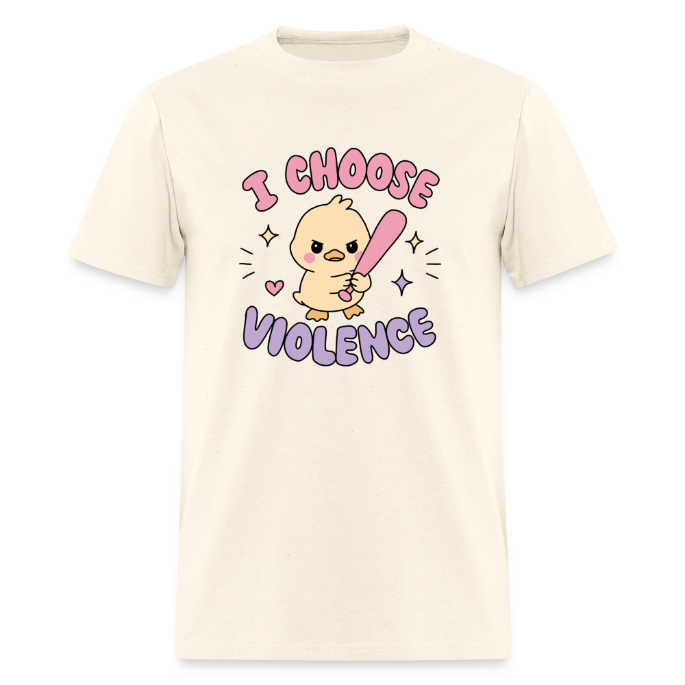 Choose Violence Unisex Play Tee (Colors) - sweet cream heather