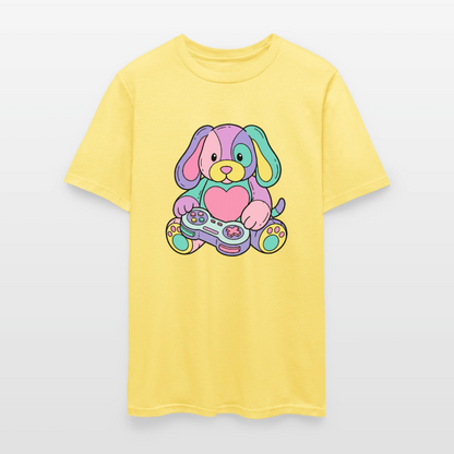 Gamer Pup Plushie Unisex Play Tee - cornsilk