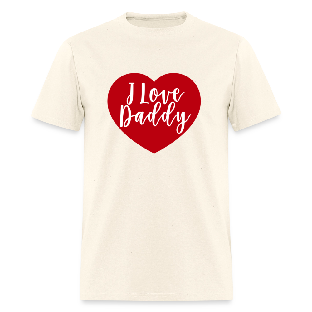 I Love Daddy Unisex Play Tee (Colors) - sweet cream heather
