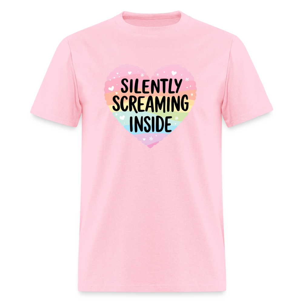 Silently Screaming Unisex Play Tee - pink