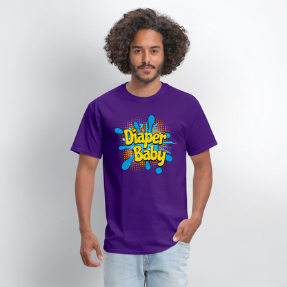 Diaper Baby Unisex Play Tee (Colors) - purple