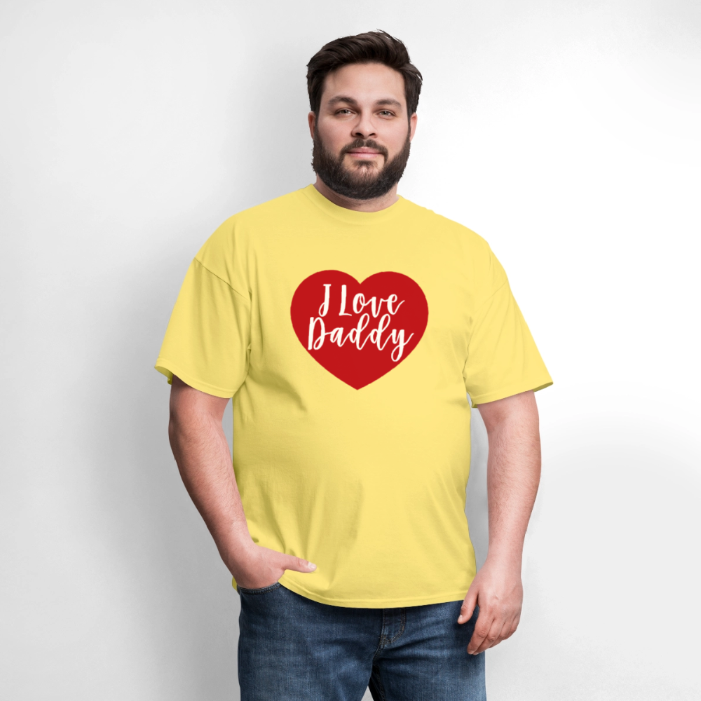 I Love Daddy Unisex Play Tee (Colors) - cornsilk