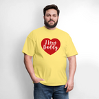 I Love Daddy Unisex Play Tee (Colors) - cornsilk