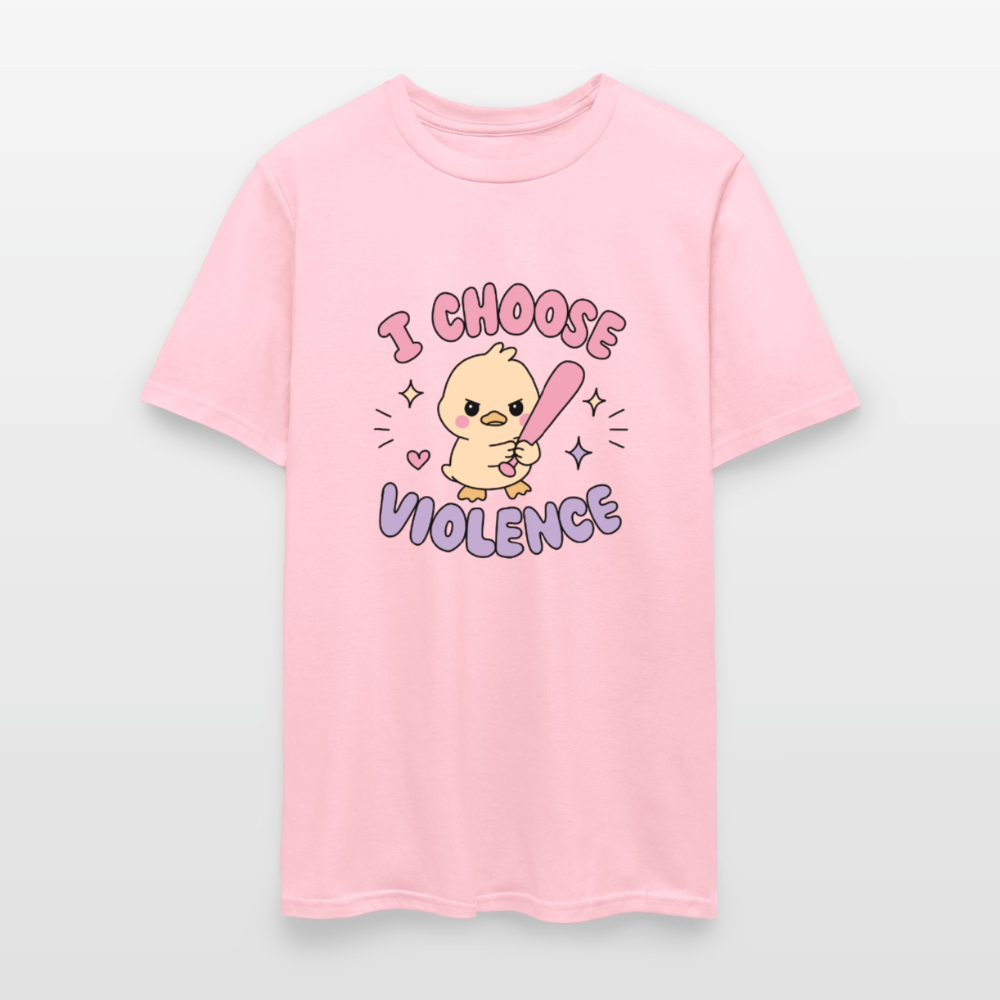Choose Violence Unisex Play Tee (Colors) - pink
