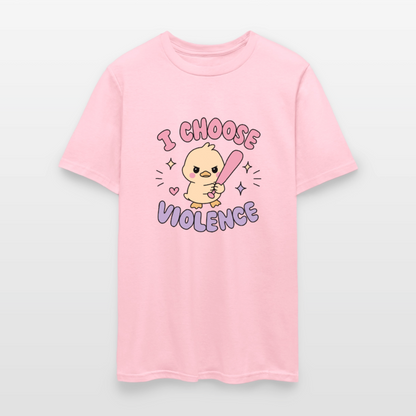 Choose Violence Unisex Play Tee (Colors) - pink