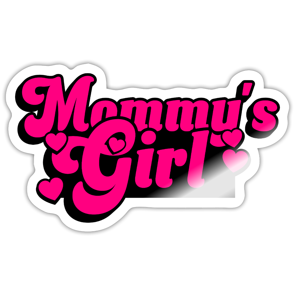 Mommy's Girl pink Vinyl Sticker - white glossy