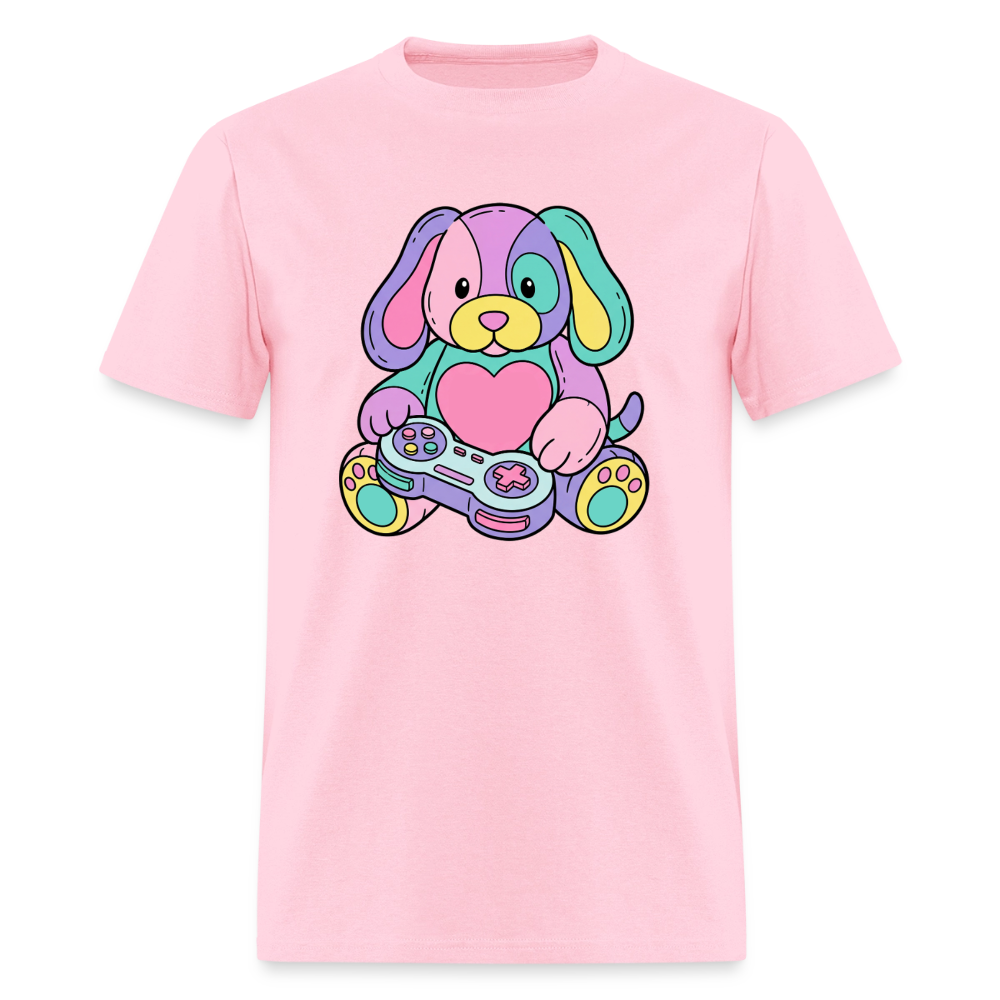 Gamer Pup Plushie Unisex Play Tee - pink