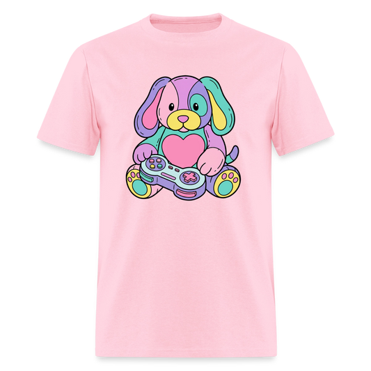 Gamer Pup Plushie Unisex Play Tee - pink