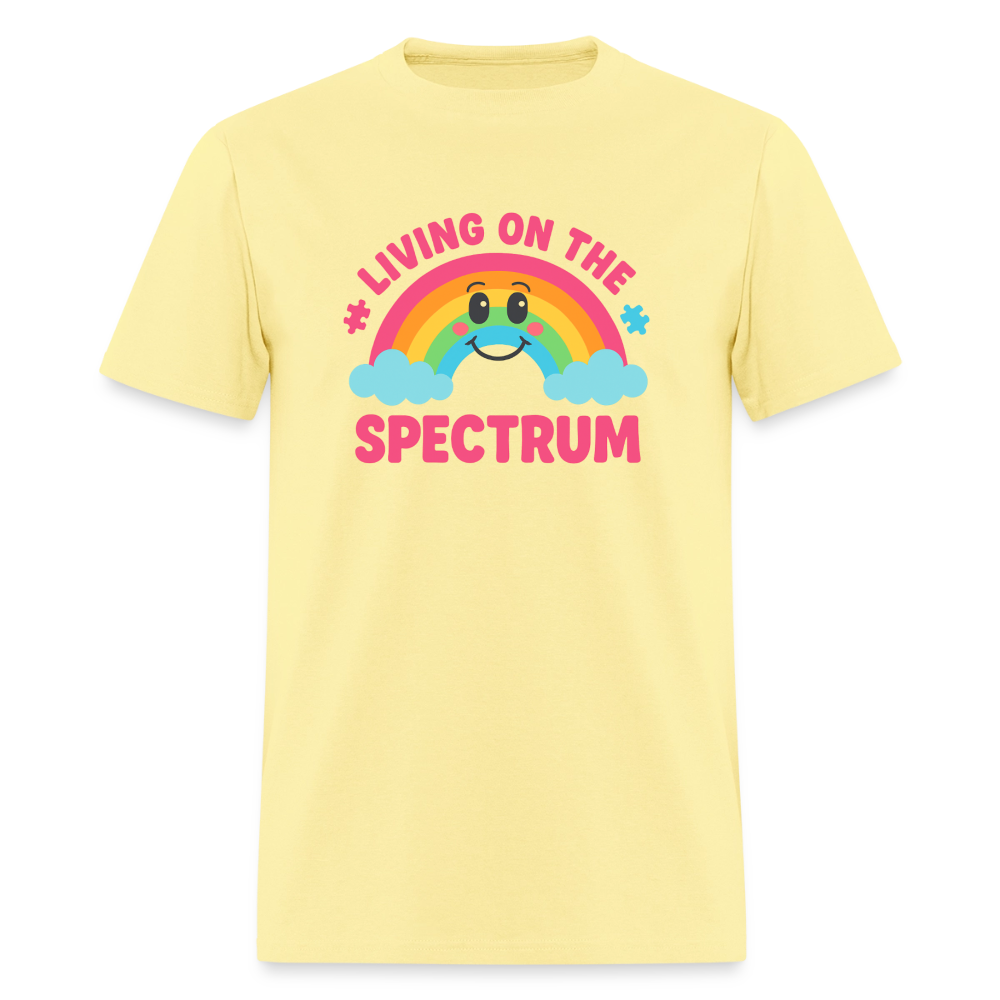 Living On Spectrum Unisex Play Tee - cornsilk