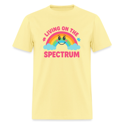 Living On Spectrum Unisex Play Tee - cornsilk