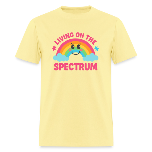 Living On Spectrum Unisex Play Tee - cornsilk