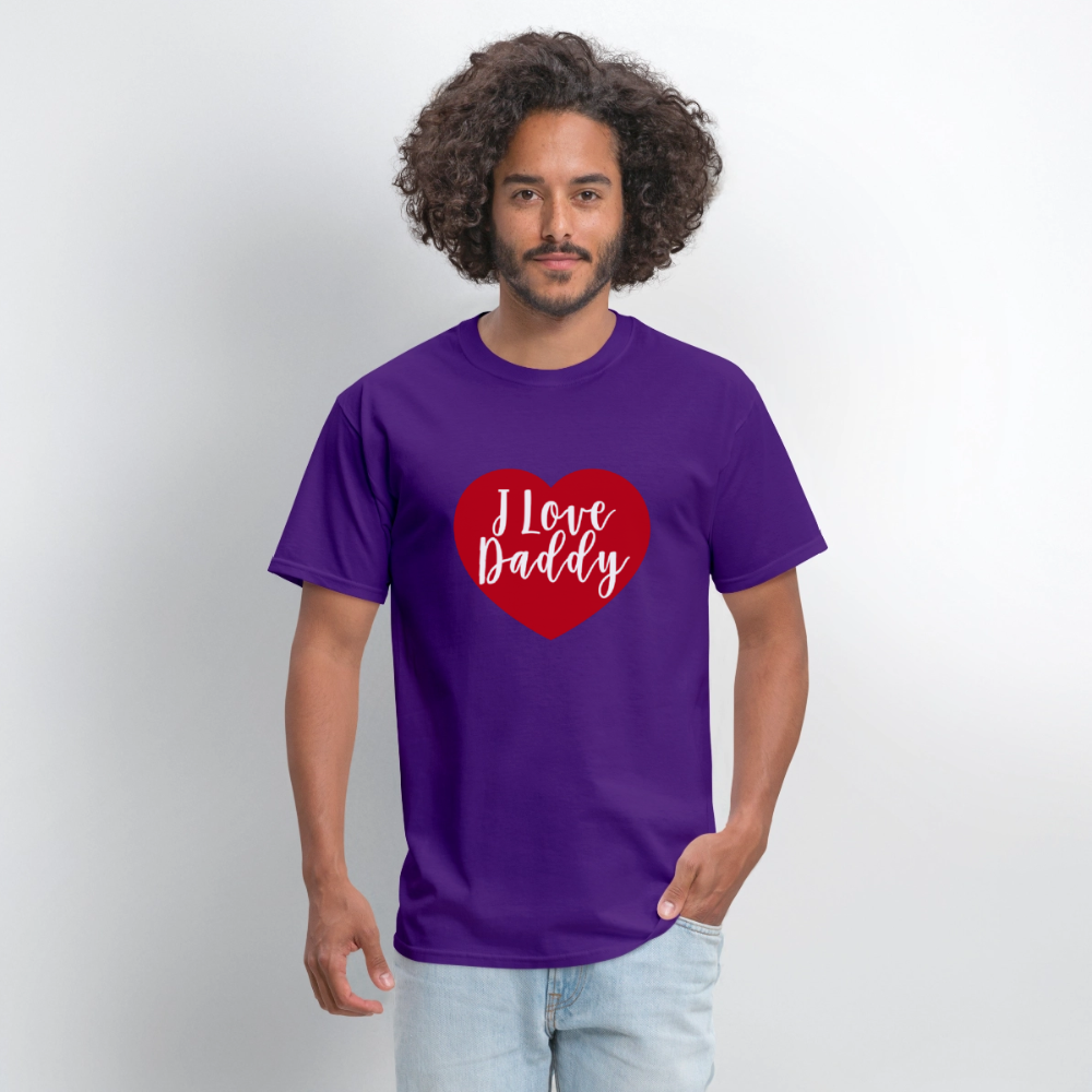 I Love Daddy Unisex Play Tee (Colors) - purple