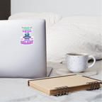Best Cutie Galaxy Alien Vinyl Sticker - white matte
