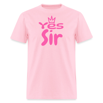 Yes Sir Unisex Play Tee (Colors) - pink