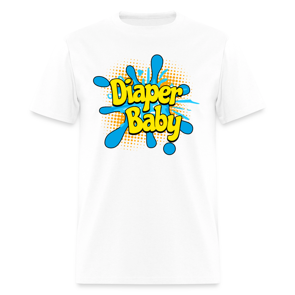 Diaper Baby Unisex Play Tee (Colors) - white