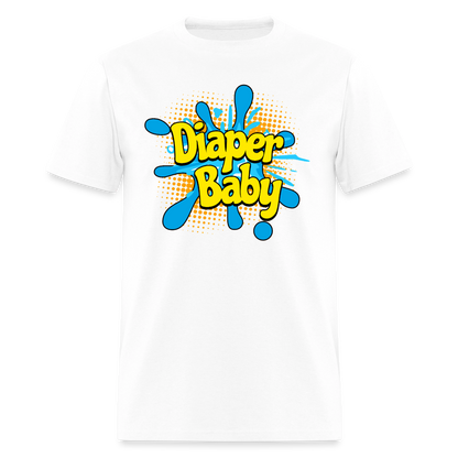 Diaper Baby Unisex Play Tee (Colors) - white