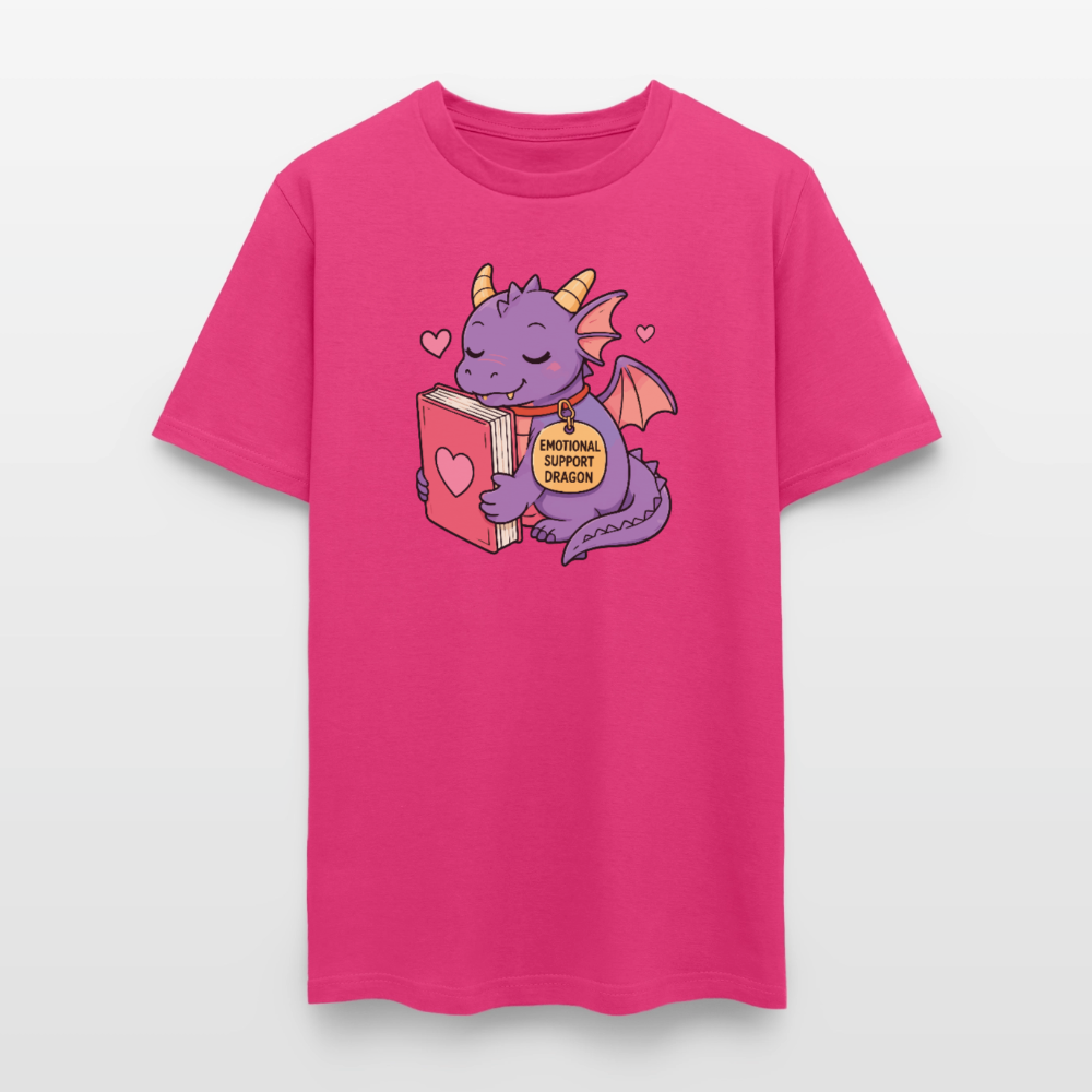 Emotional Support Dragon Unisex Play Tee - fuchsia