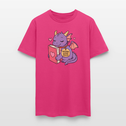 Emotional Support Dragon Unisex Play Tee - fuchsia