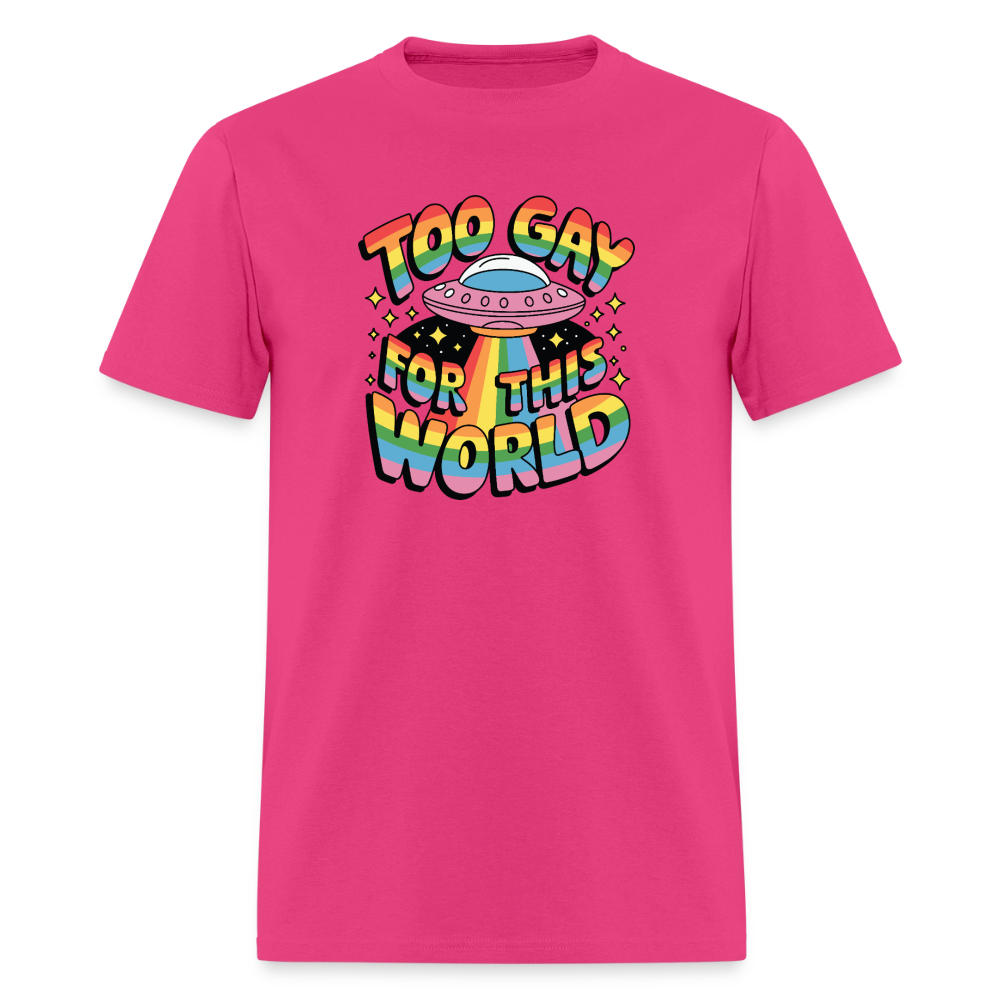 Too Gay Unisex Play Tee (Colors) - fuchsia