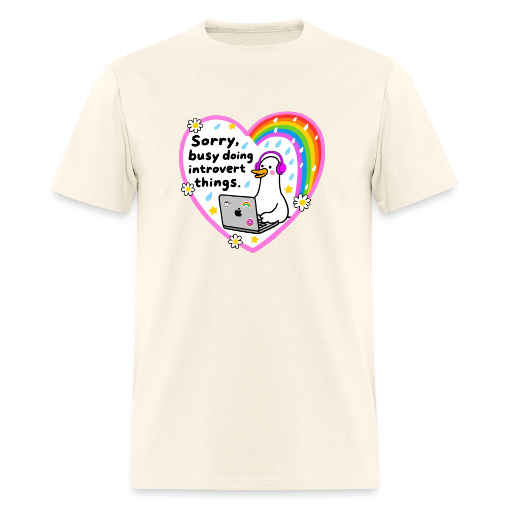 Introvert Things Unisex Play Tee - sweet cream heather
