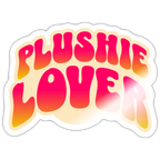 Plushie Lover Vinyl Sticker - white glossy