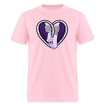 Heartbound Rope Bunny  Unisex Play Tee - pink